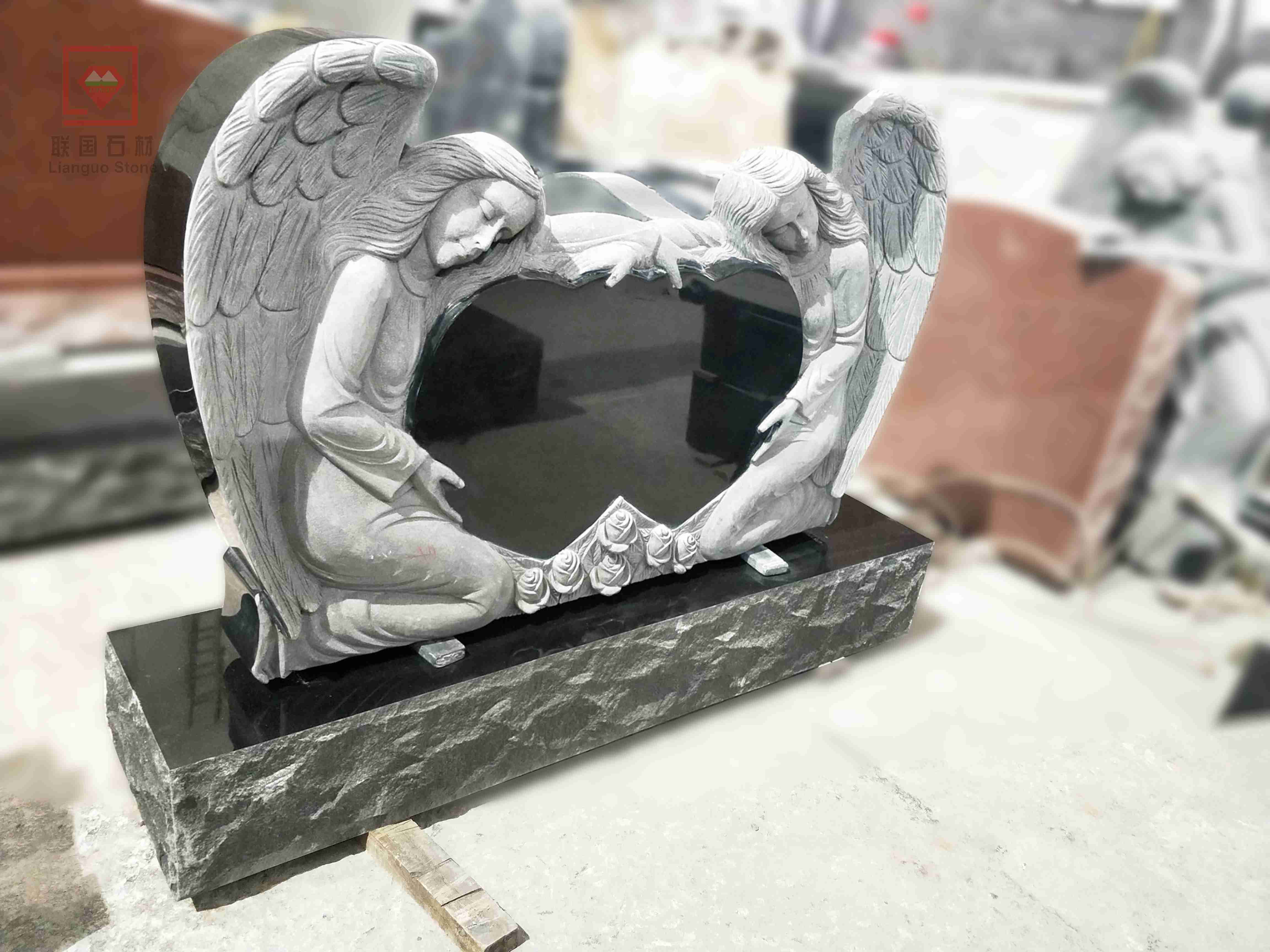 America Cross Customized Granite Monument manufacturer